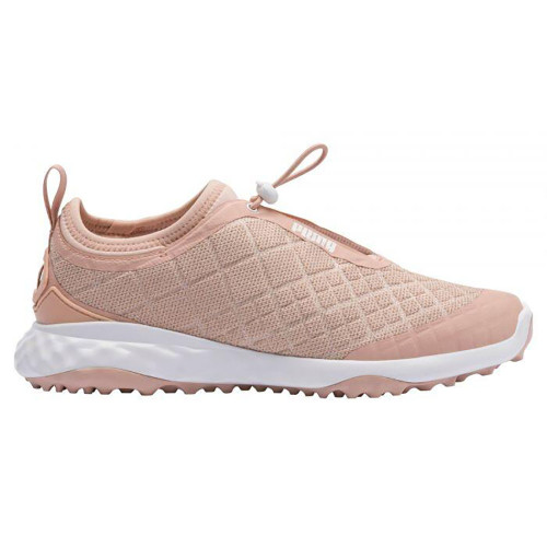 Puma Women's Brea Fusion Sport Golf Shoes - Camero Rose/Puma White