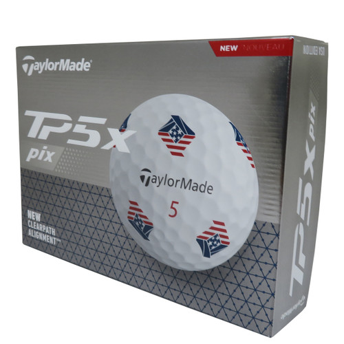 TaylorMade TP5x Pix USA Golf Balls