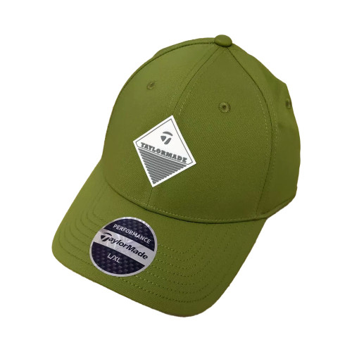 TaylorMade Lifestyle Cage Fitted Hat - Olive L/XL