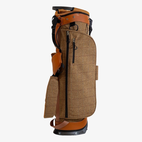 Traditions Premium Golf Bag Stand - Brown Plaid