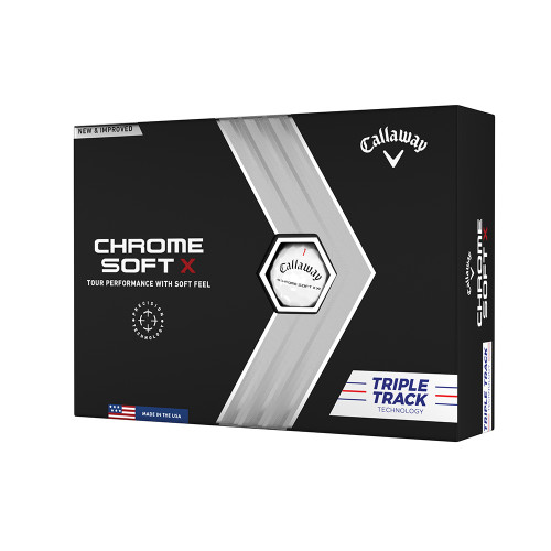 Callaway Chrome Soft X Triple Track White Golf Balls - Prior Generation