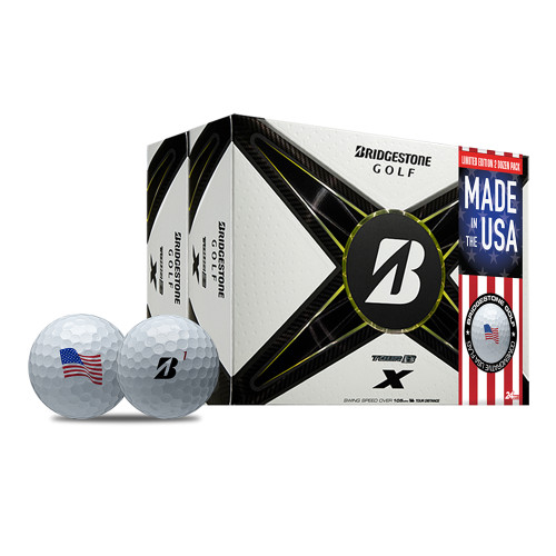 Bridgestone Tour B X White Golf Balls - USA Double Dozen