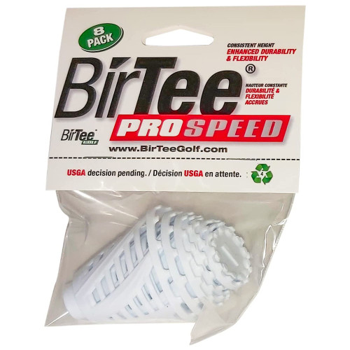BirTee Pro Speed Tees Plastic 8 Pack, 8 Sizes