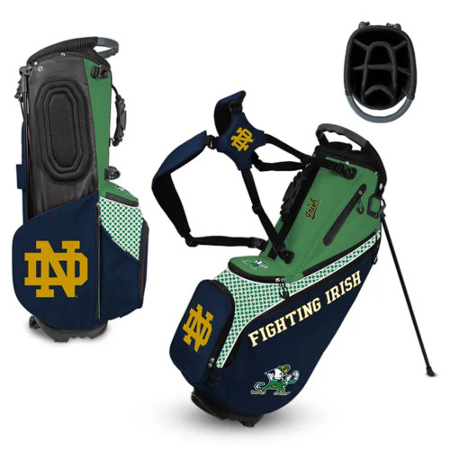 Team Effort Back Nine Stand Bag - Notre Dame Fighting Irish