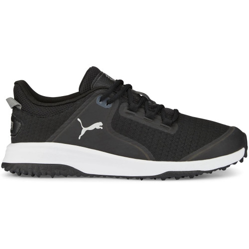 Puma Men's Fusion Grip Golf Shoes Black/Silver - Maple Hill Golf