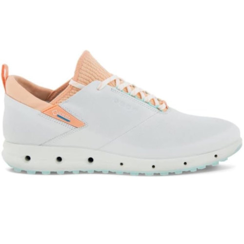 ECCO Women's Cool Pro Golf Shoes - White/Peach