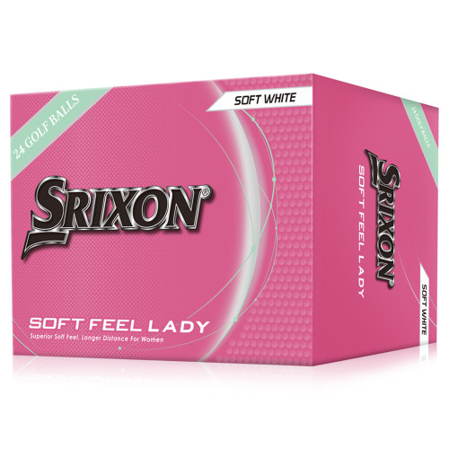 Srixon Soft Feel Lady 9 White Golf Balls - Double Dozen Pack