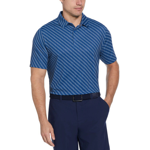 Callaway Chevron Twill Print Polo