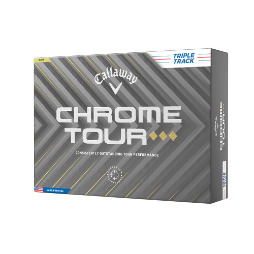 Callaway Chrome Tour Triple Diamond Triple Track White Golf Balls - Prior Generation