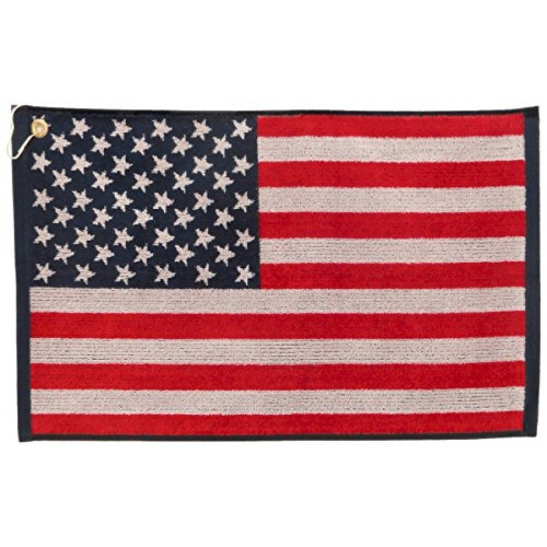 American Flag Golf Towel - Red/White/Blue
