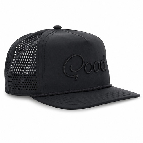 GoodGood Blackout Rope Snapback Hat - Black