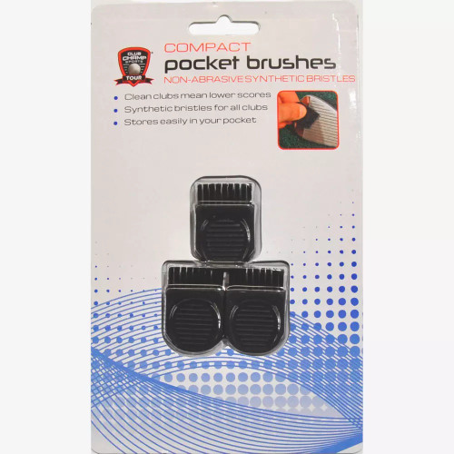 Club Champ Compact Pocket Club Brush - 3 Pack