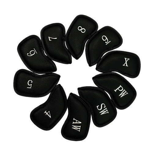 Callaway Magnetic Iron Headcovers 4-PW+AW+SW+X (10pc) - Black