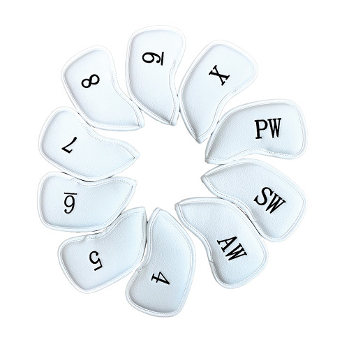 Callaway Magnetic Iron Headcovers 4-PW+AW+SW+X (10pc) - White