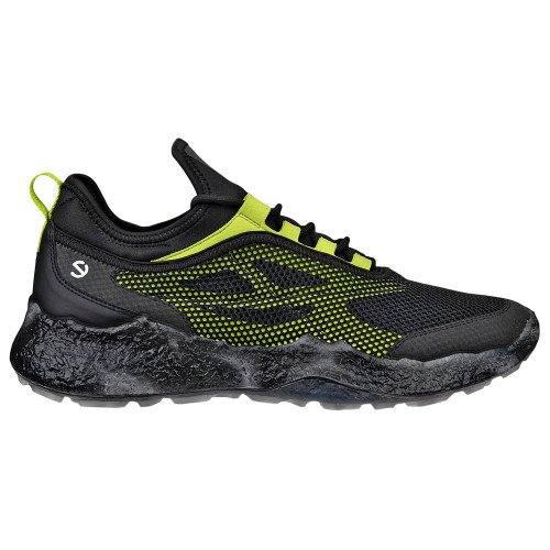 Ecco Men's Biom H5 Textile Golf Shoes - Black/Lime