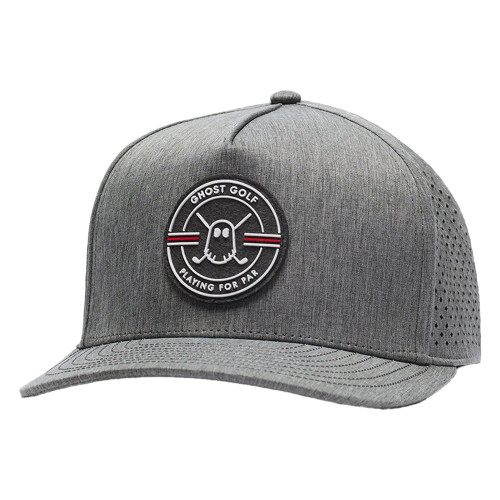 Ghost Golf Qualifier Logo Snapback Hat - Heather Grey