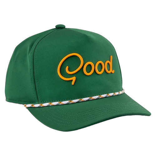 GoodGood U Good Rope Snapback Hat - Green / Yellow