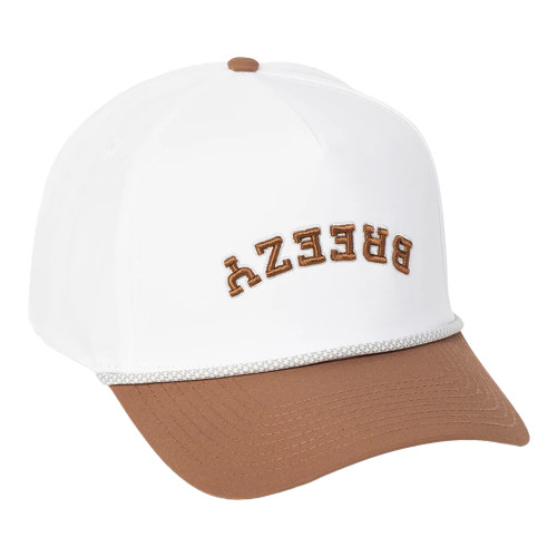 Breezy Flipped Breezy Rope Snapback Hat - Caramel