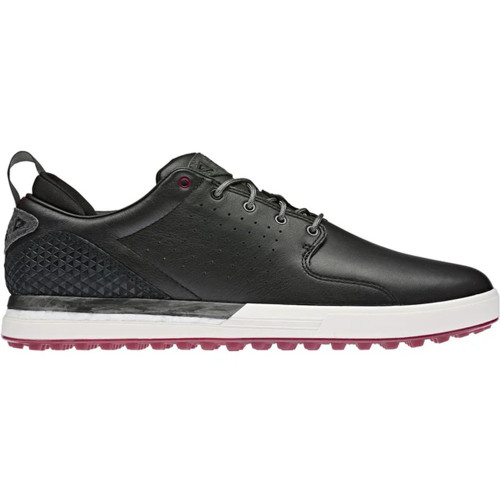 Adidas Men's Flopshot Golf Shoes - Black/Grey/Burgundy