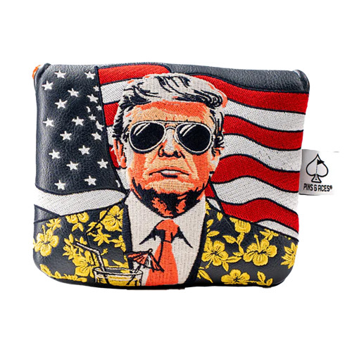 Pins & Aces Trump Gulf Of America Center Shaft Mallet Putter Headcover