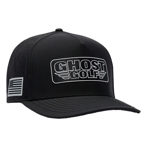Ghost Golf Flag Dogfight Collection Snapback Hat Cap - Black