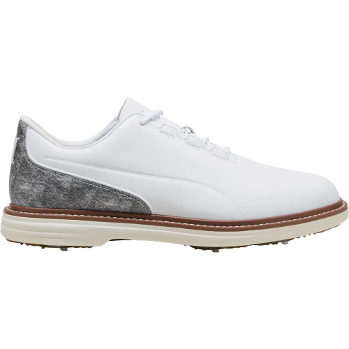 Puma Men's Avant Tour Golf Shoes - Puma White/Brown Mushroom