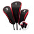 JP Lann HI-Tech Contour Headcover Set 1-3-X - Red