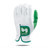 1 Bender Cabretta Leather Golf Glove Green Accent - Men's Size L Regular LH