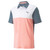 New Men's 2023 Puma Cloudspun ColorBlock Golf Polo Evening Sky/Flamingo Pink Small