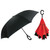 Haas Jordan Reversible Umbrella 48" - Black / Red