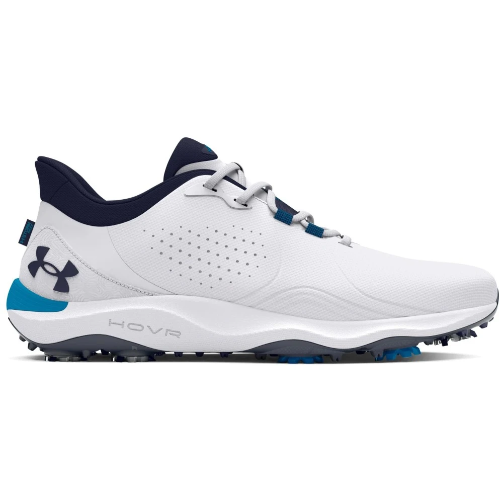 Under Armour Men's Drive Pro Golf Shoes White/Blue - Maple Hill Golf