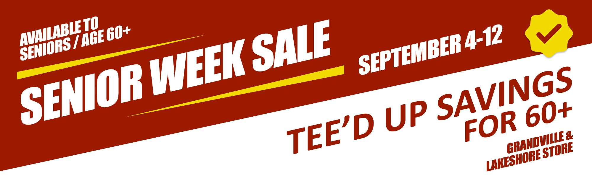 Senior Week Sale'