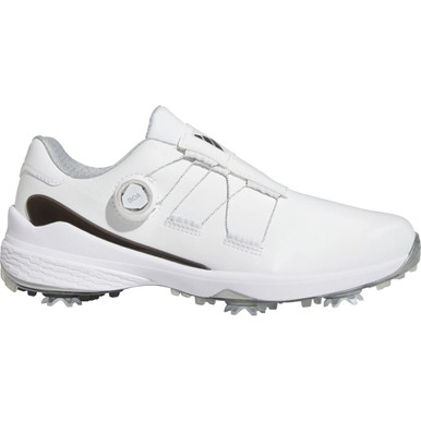 Adidas Men's ZG23 BOA Golf Shoes - White/Black/Silver - Maple Hill