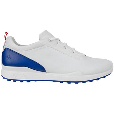 Ecco Men's Biom Hybrid 1 BNY Golf Shoes - White/Blue - Maple Hill Golf