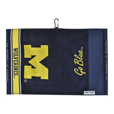 Team Effort University of Michigan Jacquard Golf Towel - Maple