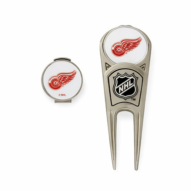WinCraft Detroit Red Wings Clip Divot Repair Tool & Hat Clip Set