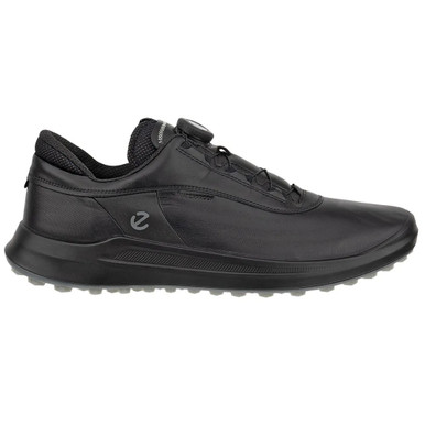 Ecco ゴルフシューズ BOAダイヤル ブラック Ecco Men's Golf Core BOA Golf Shoes Black - Maple Hill Golf