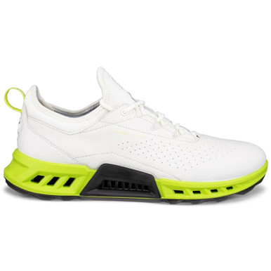 Ecco Men's Biom C4 Golf Shoes -White / Lime Punch - Maple Hill Golf