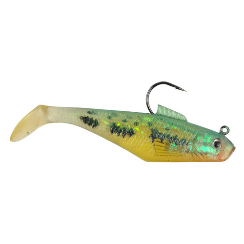 Berkley PowerBait Pre-Rigged Swim Shad Fishing Bait, Baby Bass, 3in | 8cm, Irresistible Scent & Flavor, Realistic Profile, Ready-to-Fish, Ideal for Bass, Walleye, Pike and More