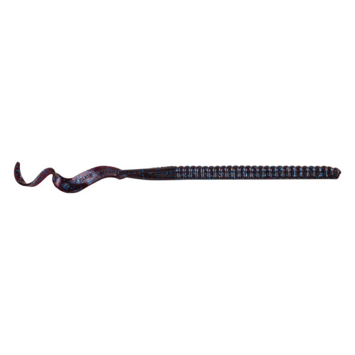 Berkley PowerBait® Power Worm Fishing Bait, Blue Fleck, 12in | 30cm, Irresistible Flavor, Classic Curly Tail Worm Profile, Ideal for Spring, Summer and Fall Fishing