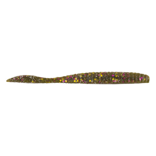Berkley PowerBait® MaxScent Flat Worm Finesse Fishing Bait, Goby, 3.6in | 9cm, Irresistible Scent & Flavor, Versatile Profile, Ideal for Drop Shot Presentation