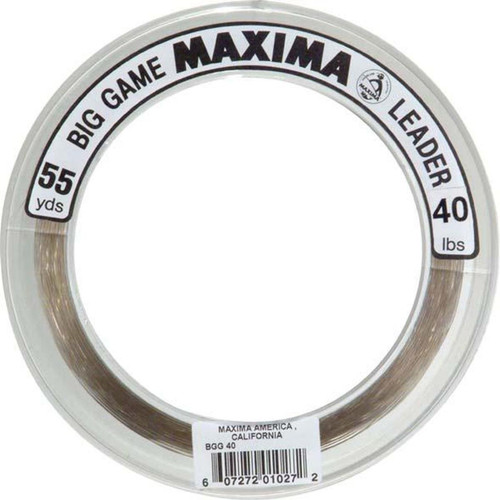 Maxima Fishing Line Big Game Leader Wheel, Ultragreen, 40-Pound/55-Yard