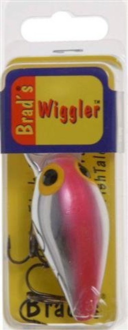 Brad's Killer Fishing Gear Wiggler (Metallic Silver/Red Top, 3-Inch)