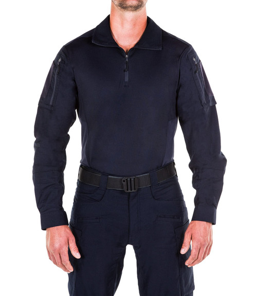 First Tactical 111004-729-L-R Men's Defender Ls Shirt Midnight Navy L