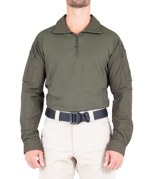 First Tactical 111004-830-M-R Men's Defender Ls Shirt Od Green M