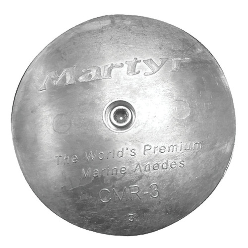 Martyr CMR05, Rudder / Trim Tab Anode, .87 H x 5.12 OD x .37 ID, Zinc