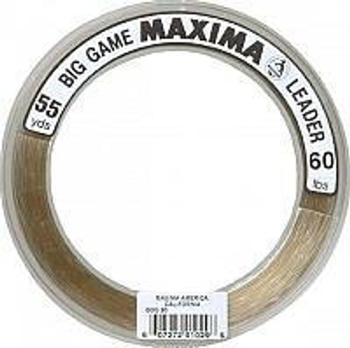 Maxima Fishing Line Big Game Leader Wheel, Ultragreen, 60-Pound/55-Yard