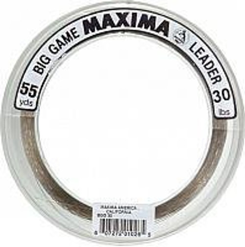 Maxima Fishing Line Big Game Leader Wheel, Ultragreen, 30-Pound/55-Yard