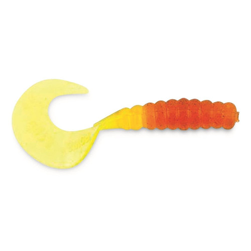 Berkley PowerBait Power Grubs Fishing Bait, Natural Chartreuse, Irresistible Scent & Flavor, Realistic Action, Bulky Body, Ideal for Bass, Walleye, Trout and More
