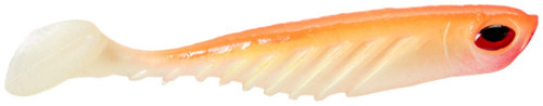 Berkley PowerBait Ripple Shad Fishing Bait, Orange Pearl, 3in | 8cm, Irresistible Scent & Flavor, Realistic Profile, Unique Swimming Action, Ideal for Bass, Walleye, Pike and more